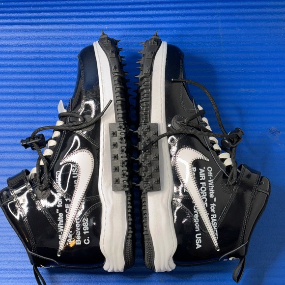 Size 12- Men’s Nike Air Force 1 Mid X Off-White Sheed DR0500-001 NEW - Picture 6 of 8